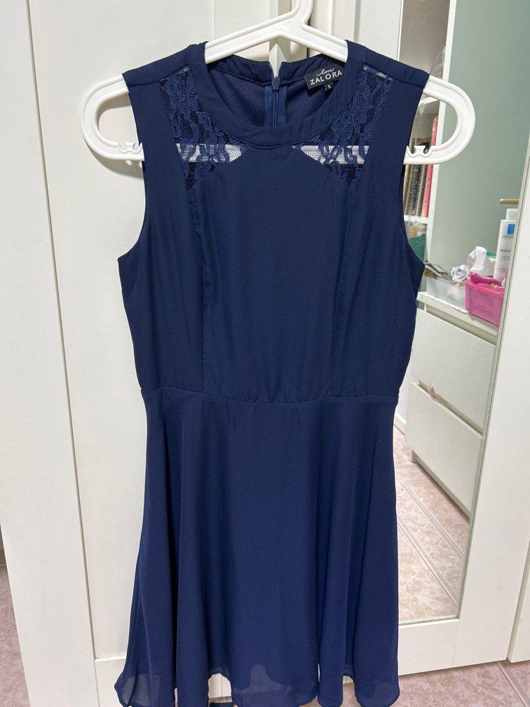 Zalora navy blue dress hotsell