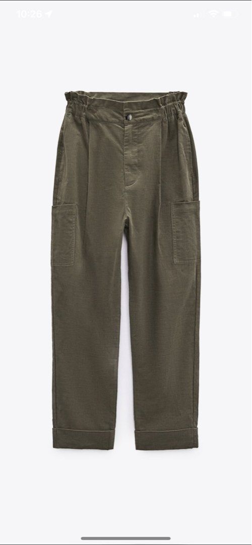 Zara needlecord online joggers