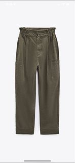 Zara Needlecord Cargo Trousers