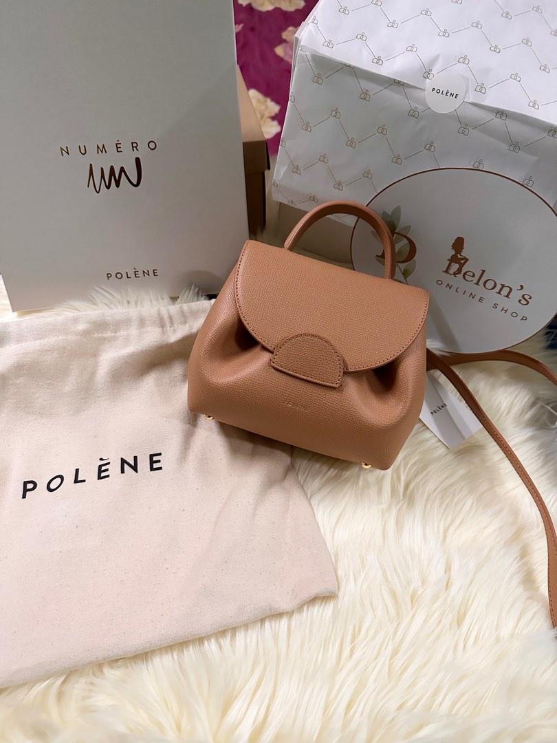 Polene Numero Un - Trio Camel - Textured Leather, Luxury, Bags & Wallets on  Carousell