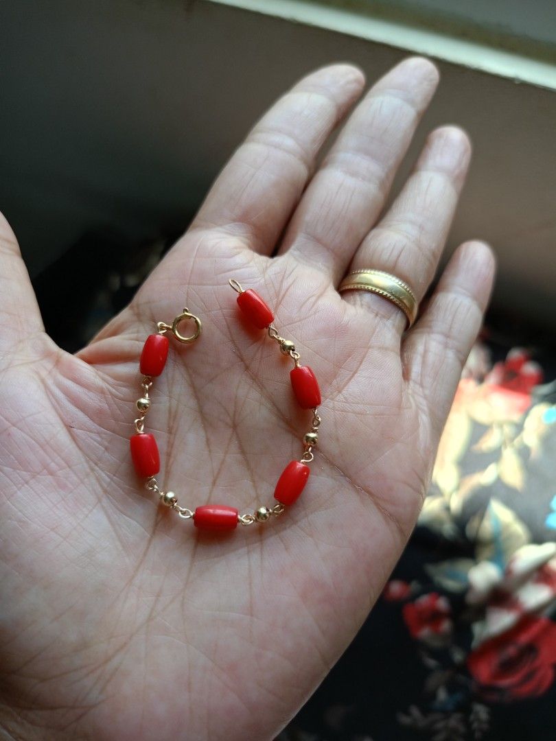 Coral bracelet for babies meaning hot sale
