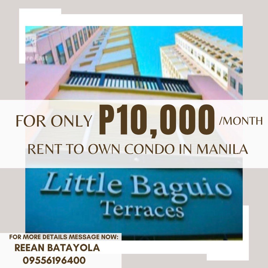 10K Monthly Manila Rent to Own Condo 2Bedroom 30sqm near Ortigas,Cubao