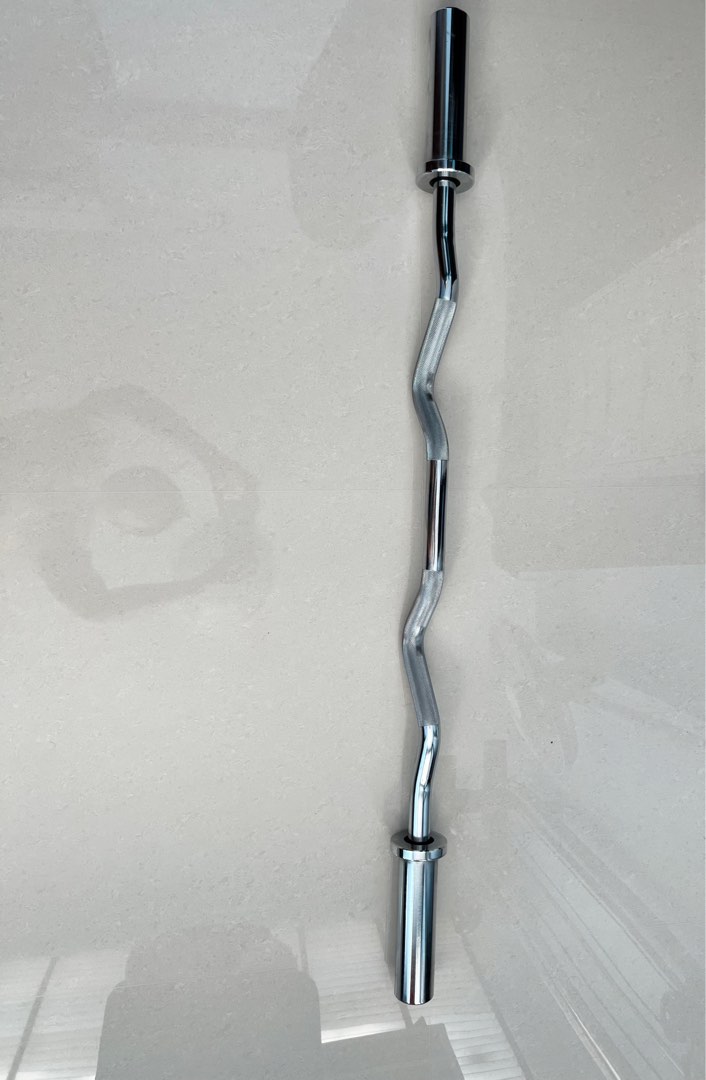 1.2m olympic ez bar, Sports Equipment, Exercise & Fitness, Weights