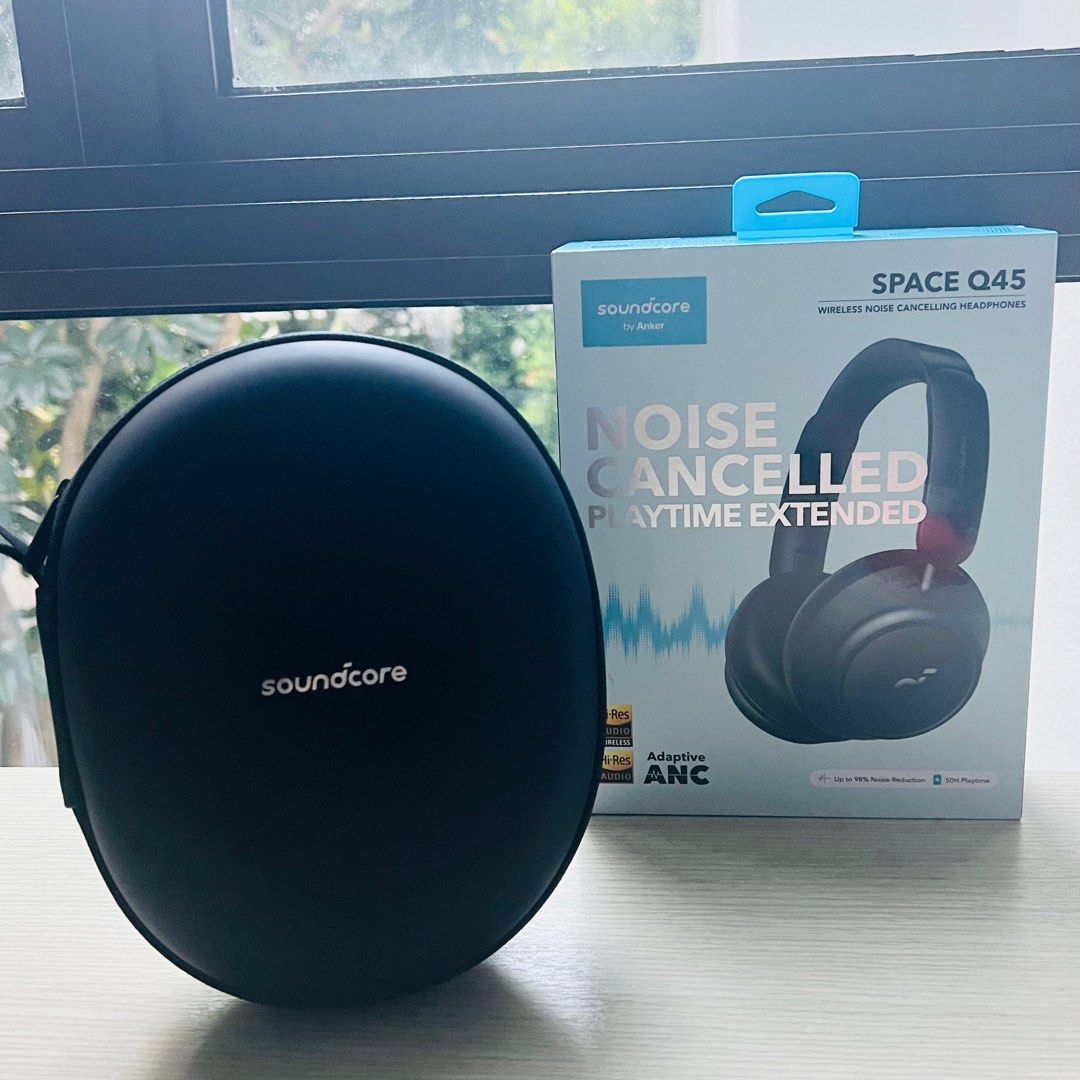 Soundcore by Anker Space Q45 Adaptive Active Noise Cancelling Headphones,  Reduce Noise by Up to 98%, 50H Playtime 