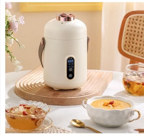 500W Electric Stew Pot Portable Slow Cooker Cooking Pot Multicooker Stewing  Porridge Soup with Appointment Heating Cup 600ml