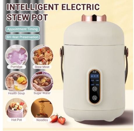 Electric Stew Pot Stewing Out of Water Household Health Soup Mini