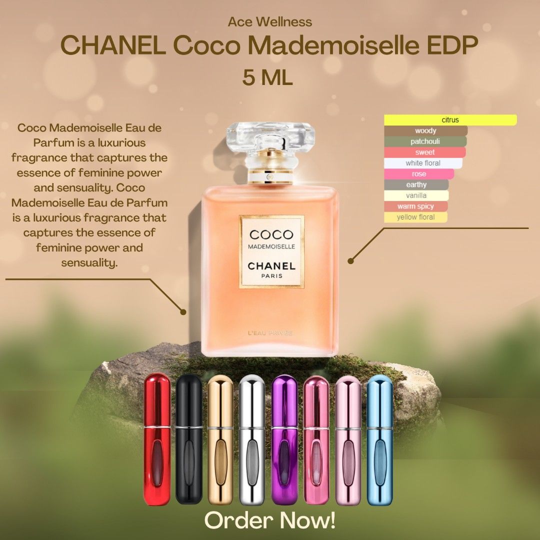 5ml/10ml]Chanel Coco Mademoiselle EDP 5ml Travel-Size Fragrance - Seduce  With Sophistication, Beauty & Personal Care, Fragrance & Deodorants on  Carousell