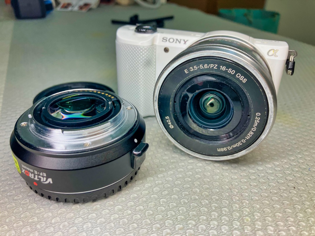 👍 10- Sony A5000 Body ,+ 16-50 Kit Lens Speedbooster (Not