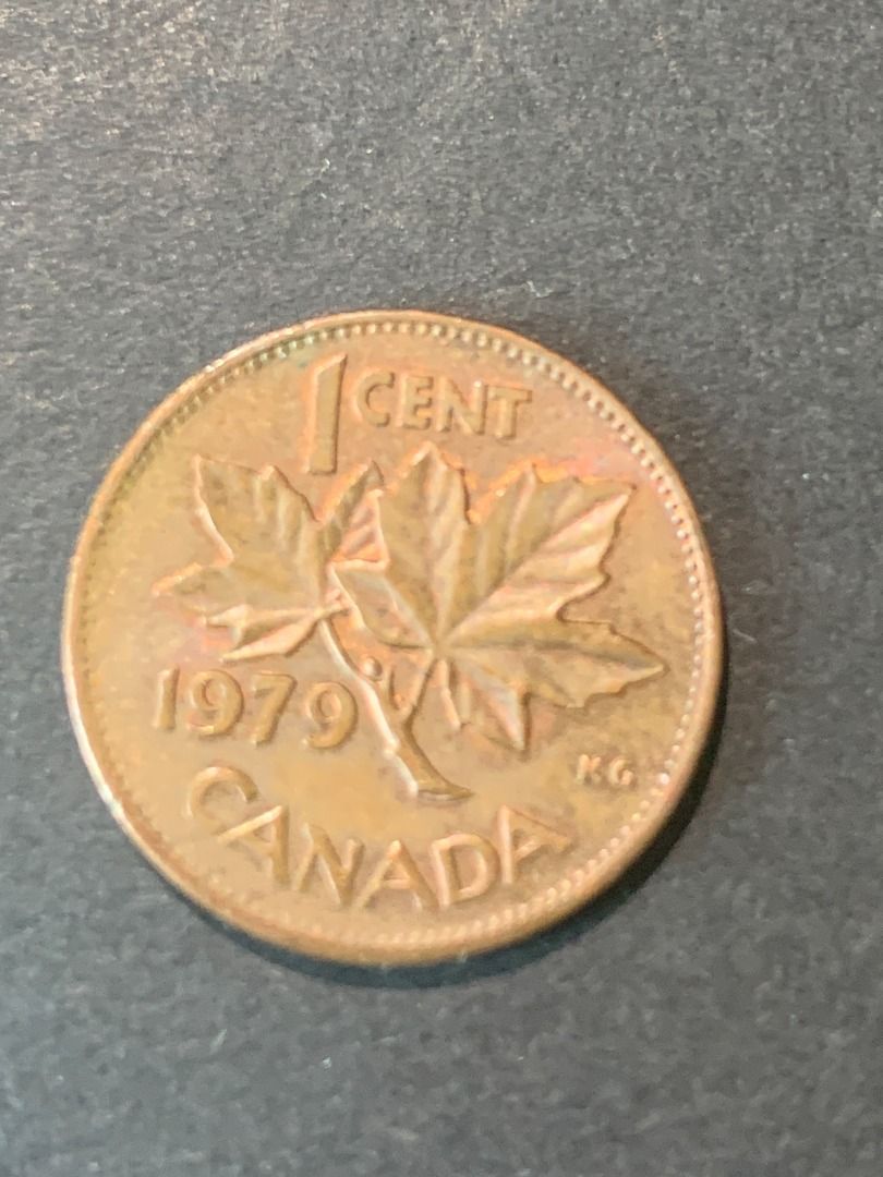 罕有]加拿大舊版最小面值硬幣1979年英女皇一仙銅幣硬幣Canadian coins 1 cents 1979, 興趣及遊戲, 收藏品及紀念品,  錢幣- Carousell