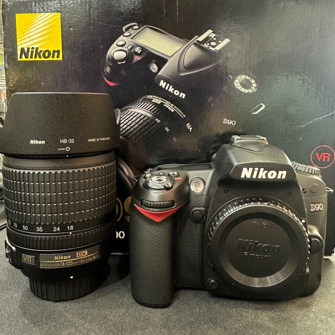 少有極新99% Nikon D90 + 18-105mm VR d90 kit 18-105, 攝影器材, 相機 
