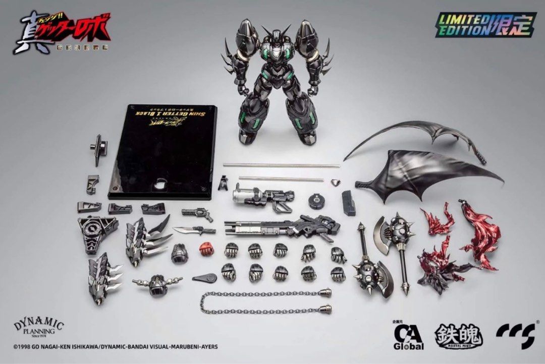 全新啡盒未開封CCSTOYS Shin Getter 1 Black 鐵魄黑真三一萬能俠CCS 黑