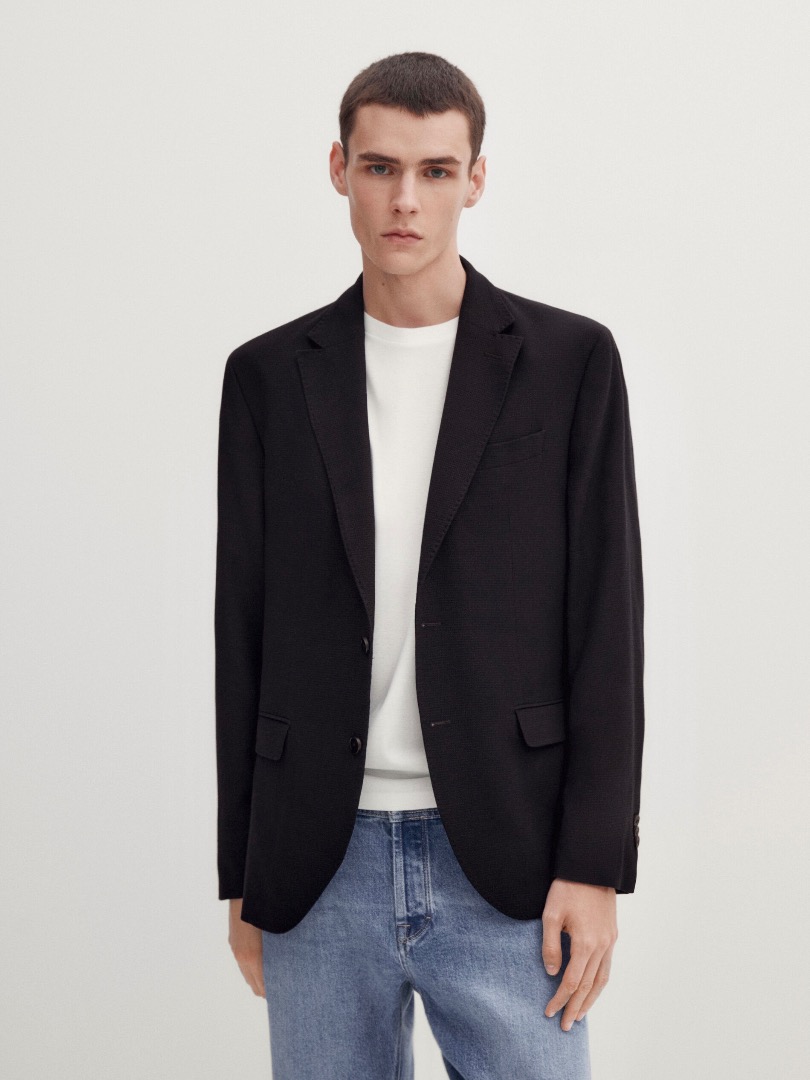 Massimo dutti sales black blazer dress