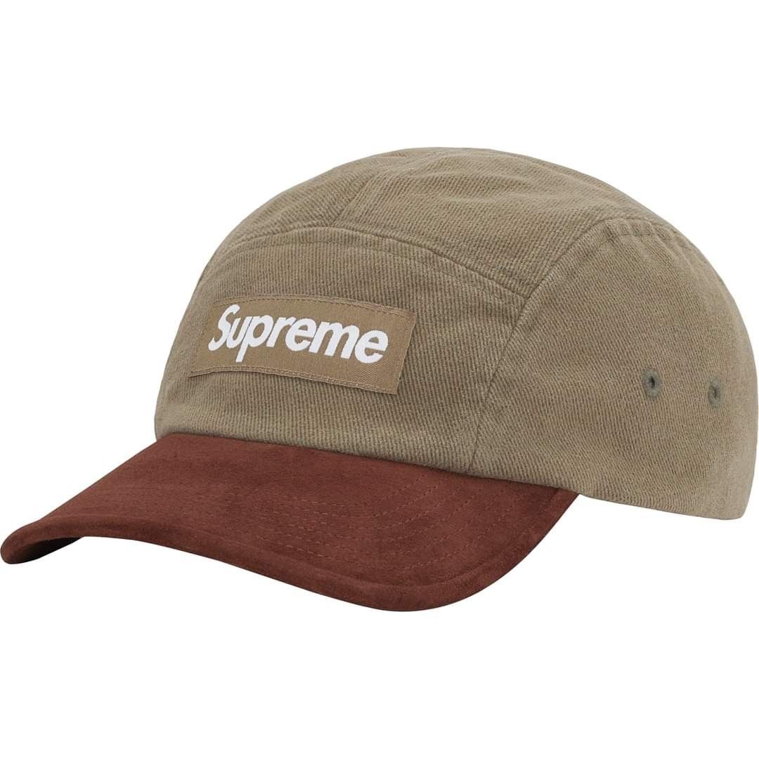 [現貨] SUPREME SUEDE VISOR CAMP CAP , 軍綠色