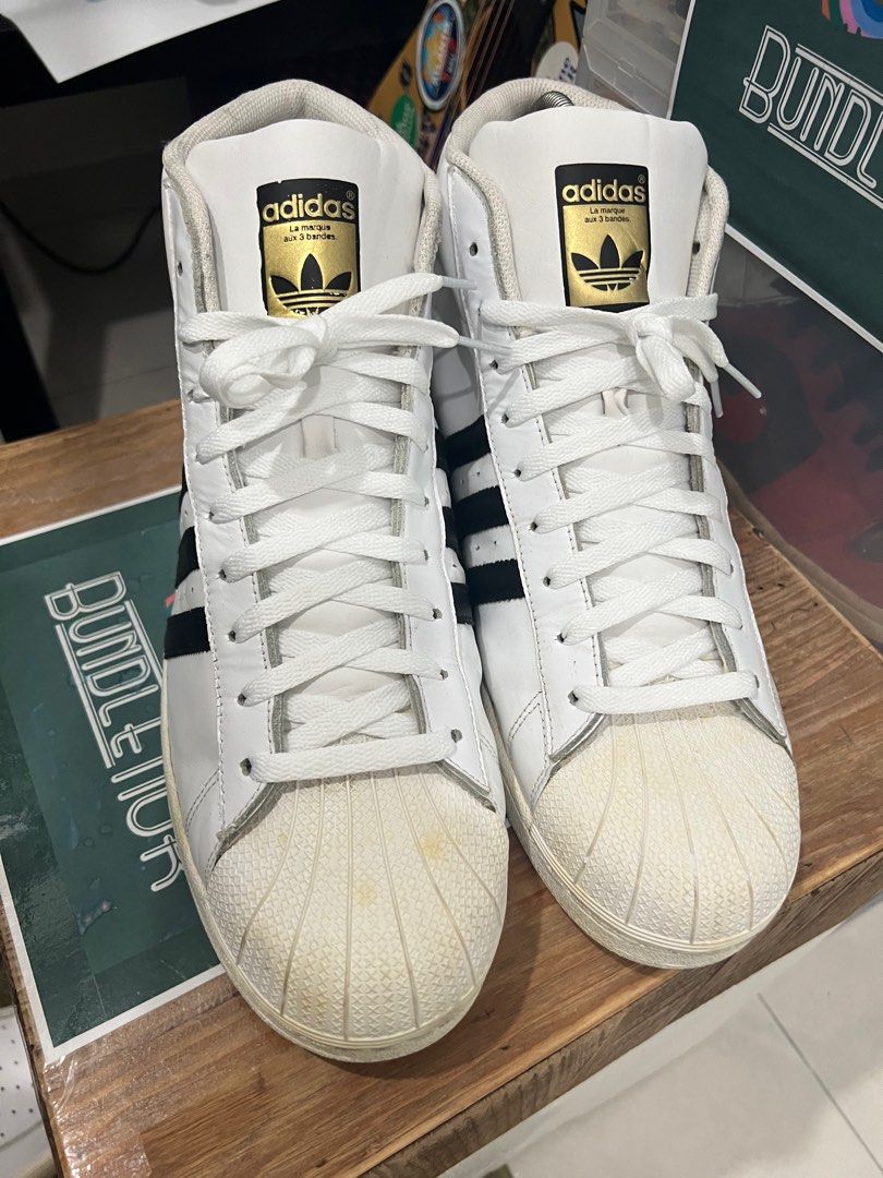 Adidas pro cheap model white uk