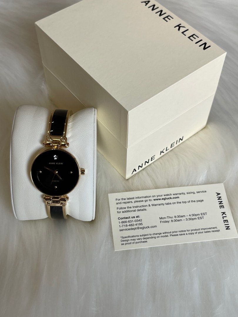 Genuine diamond discount watch black