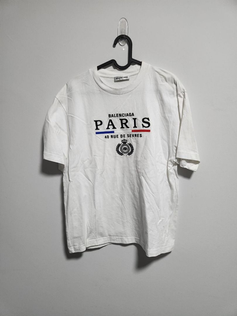 White cheap balenciaga tee