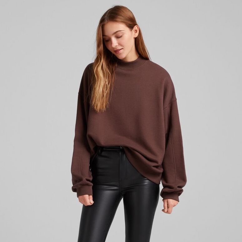 Bershka high deals neck oversized sweater