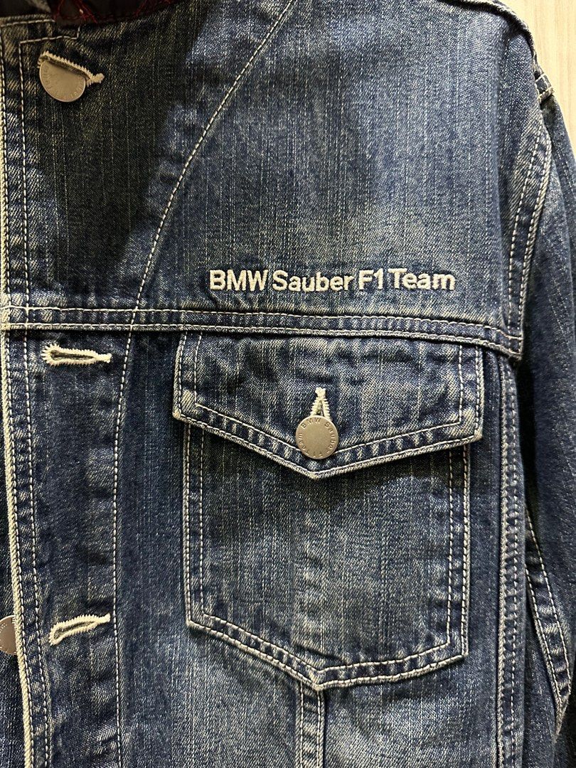 Authentic BMW Sauber F1 Team denim jacket Men s Fashion