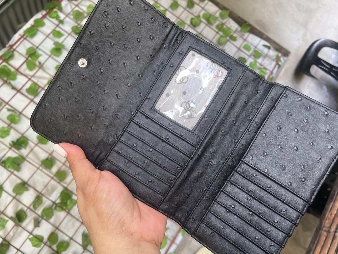 Guess Black Leather Wallet For Men