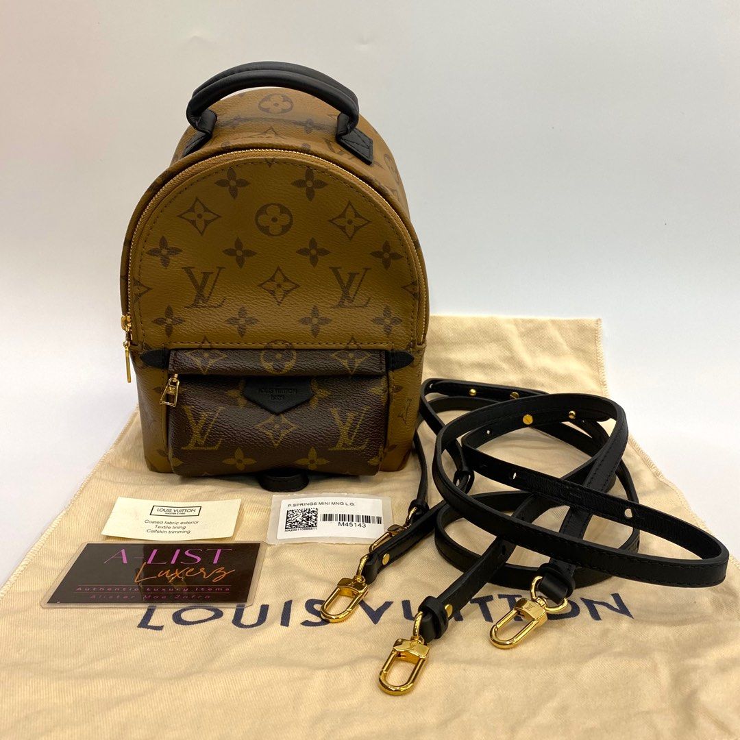Lv palm springs mini backpack authentic louis Vuitton, Luxury, Bags &  Wallets on Carousell
