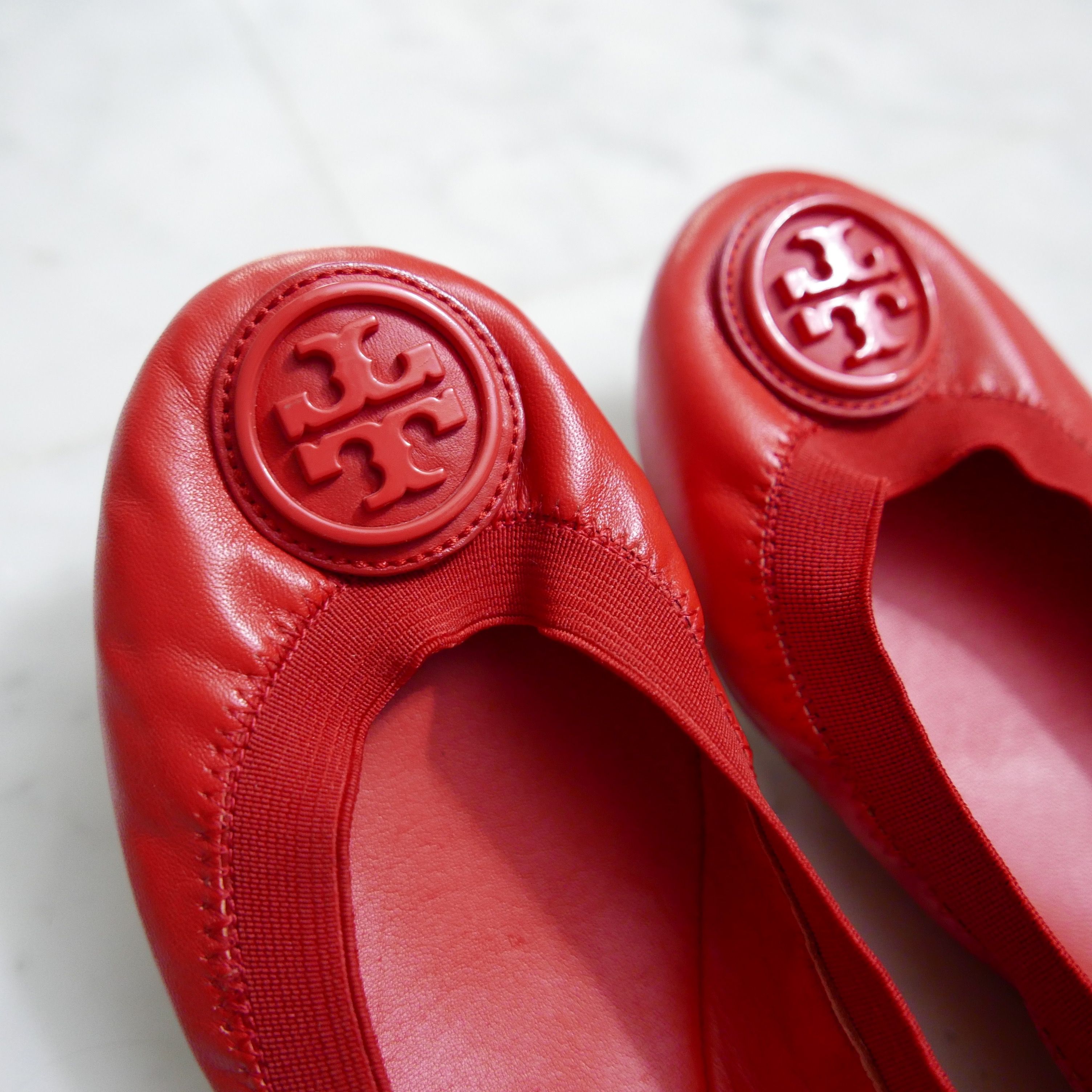Red tory discount burch ballet flats