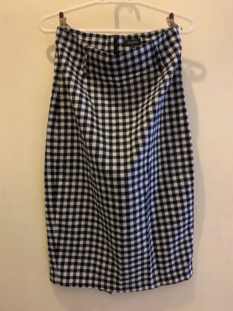 Plaid skirt zalora online