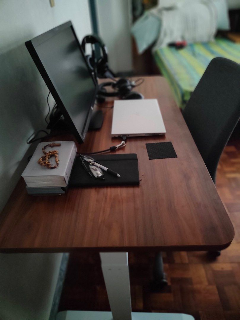Automatic standing table, Furniture & Home Living, Furniture, Tables ...