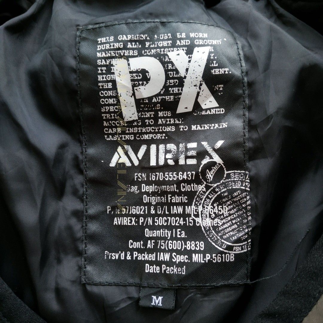 Avirex Camo Puffer Jacket Colarless, woodland og Liner parka