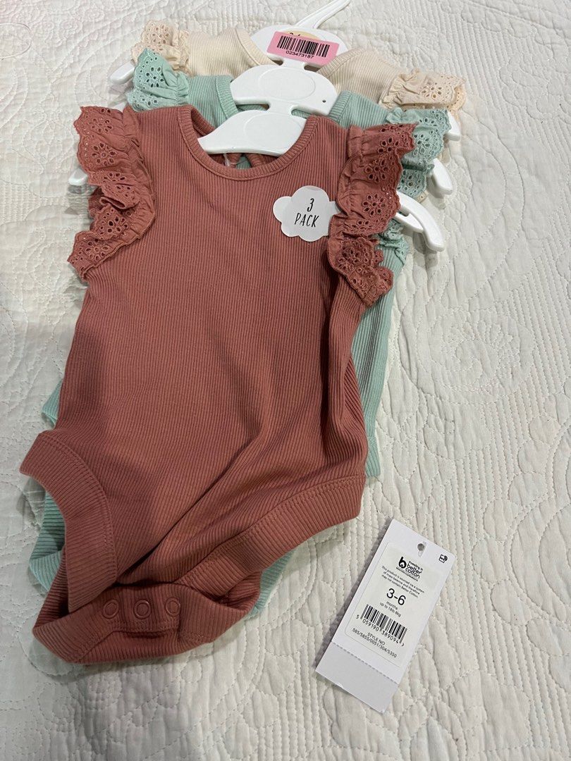 Baby girl frill bodysuit deals