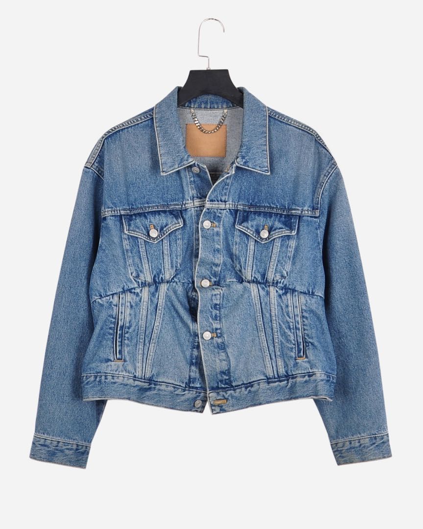 balenciaga aw16 blue swing denim jacket