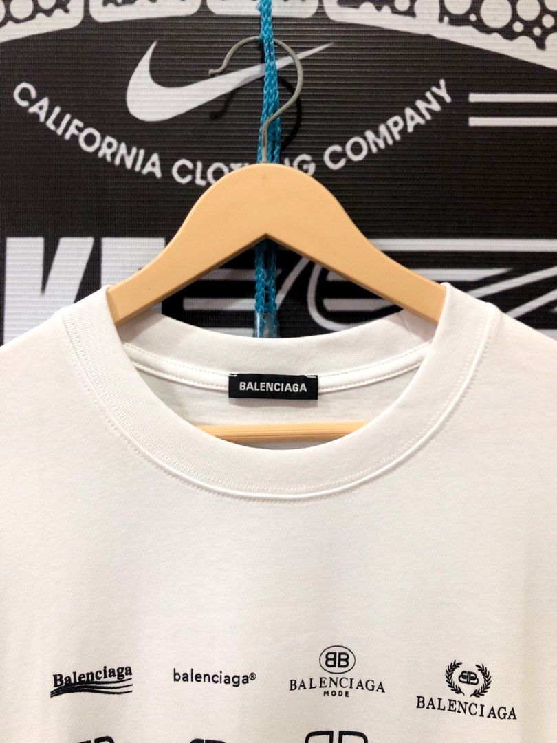 Balenciaga multi top logo t shirt