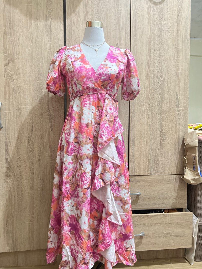 Pink Maxi Flowy Wrap main image 0