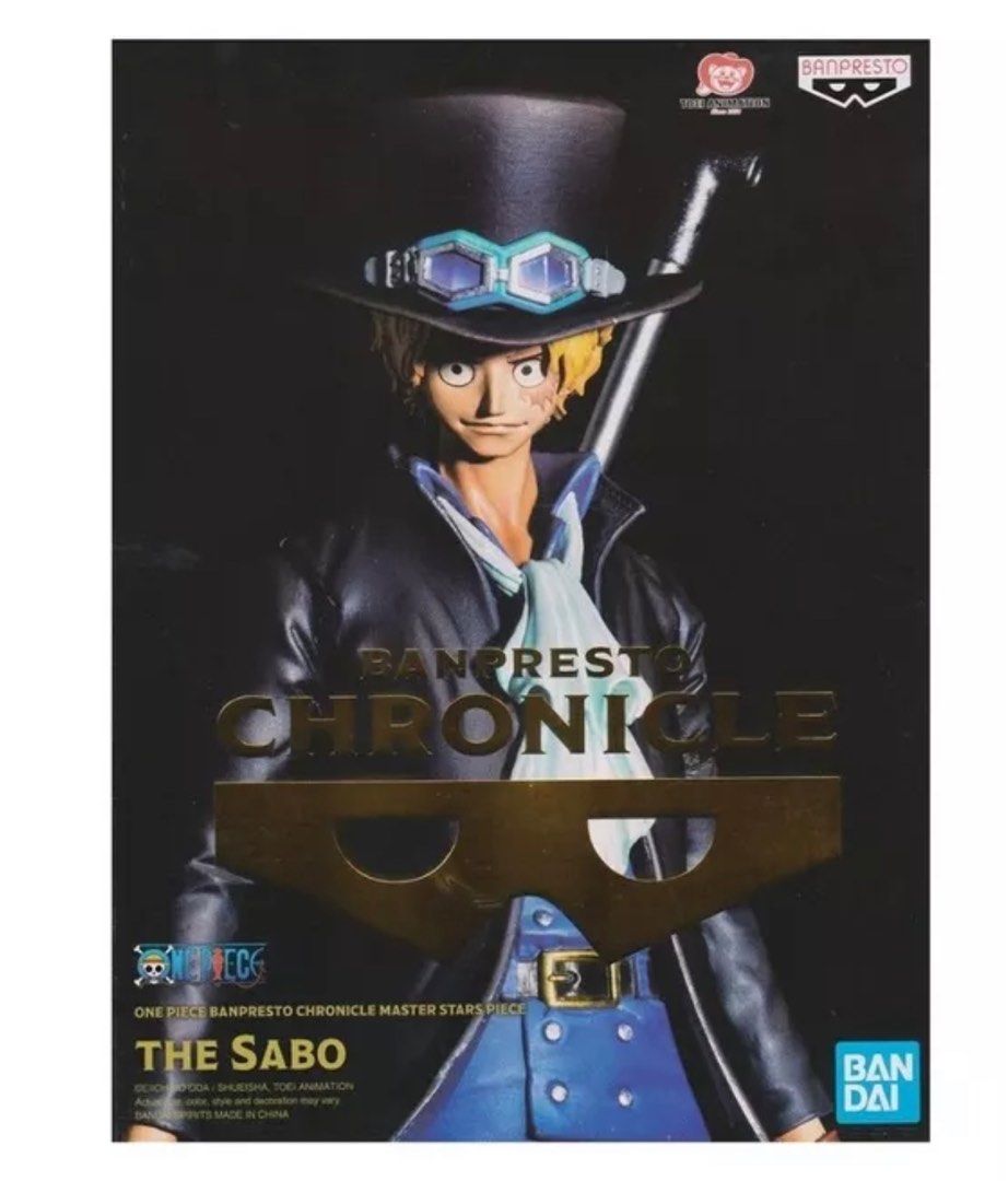 Banpresto One Piece Sabo Master Stars Piece Figure (Category: Toy Figures) located in Singapore. Submitted by gon.freecz (Listing ID 1249399191, Image 1). Description: This sculpture of The Sabo stands at a whopping 10.25 inches Part of the Master Stars Piece Figure Series Readers of the One Piece manga will be very familiar with this character who is revealed to be the 3rd brother of Ace and Luffy..