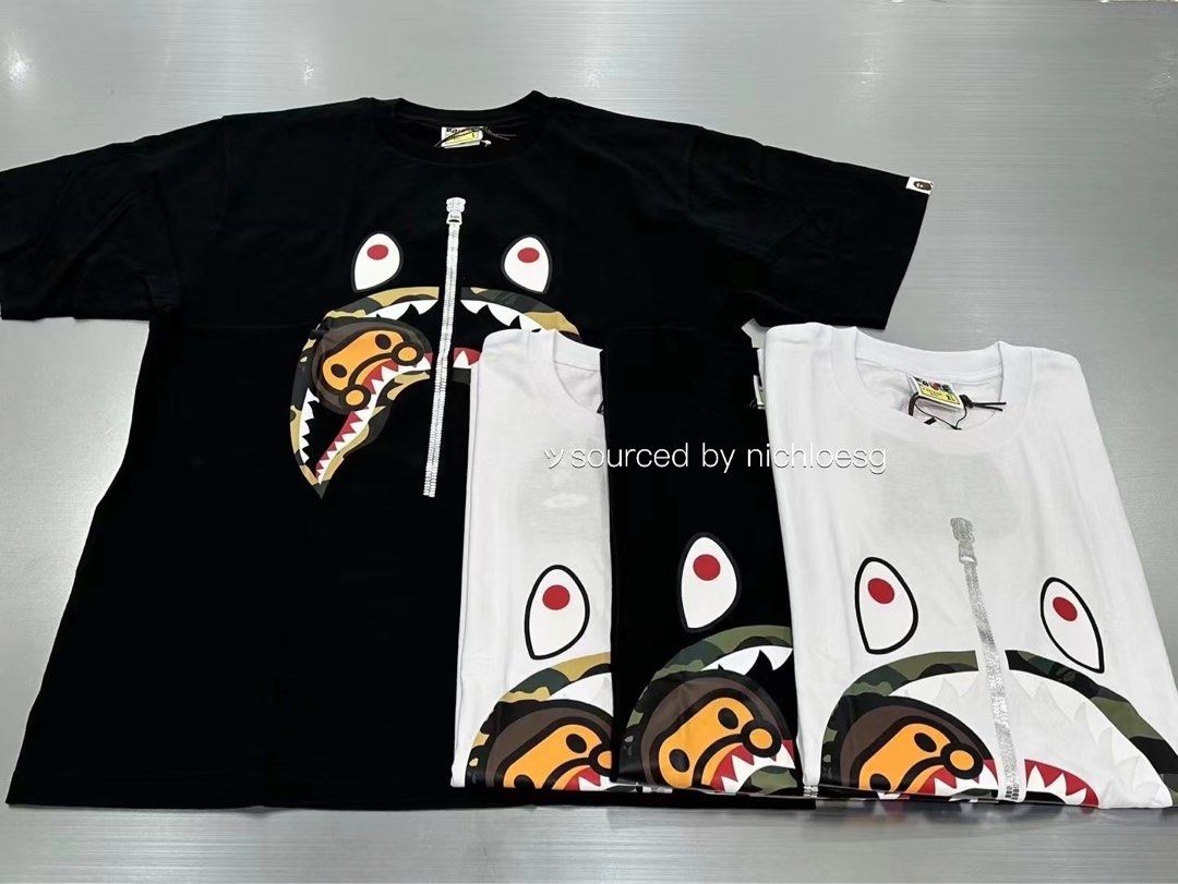 Bape baby milo shark top tee