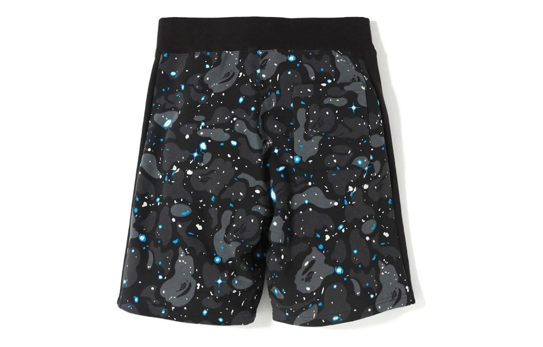 Bape space camo shark sweat shorts Men s Fashion Bottoms Shorts on Carousell