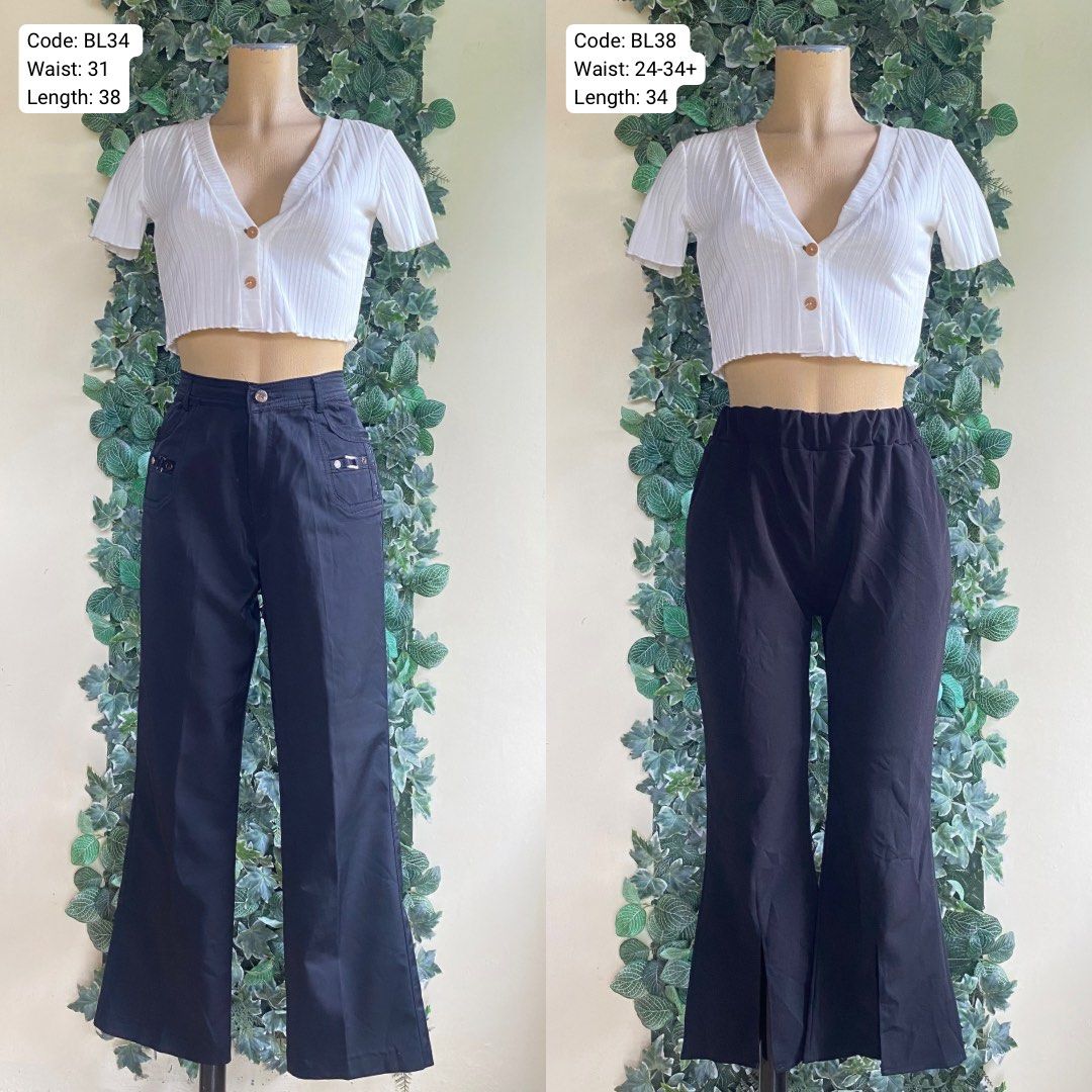 y2k flare pants, Women's Fashion, Bottoms, Other Bottoms on Carousell