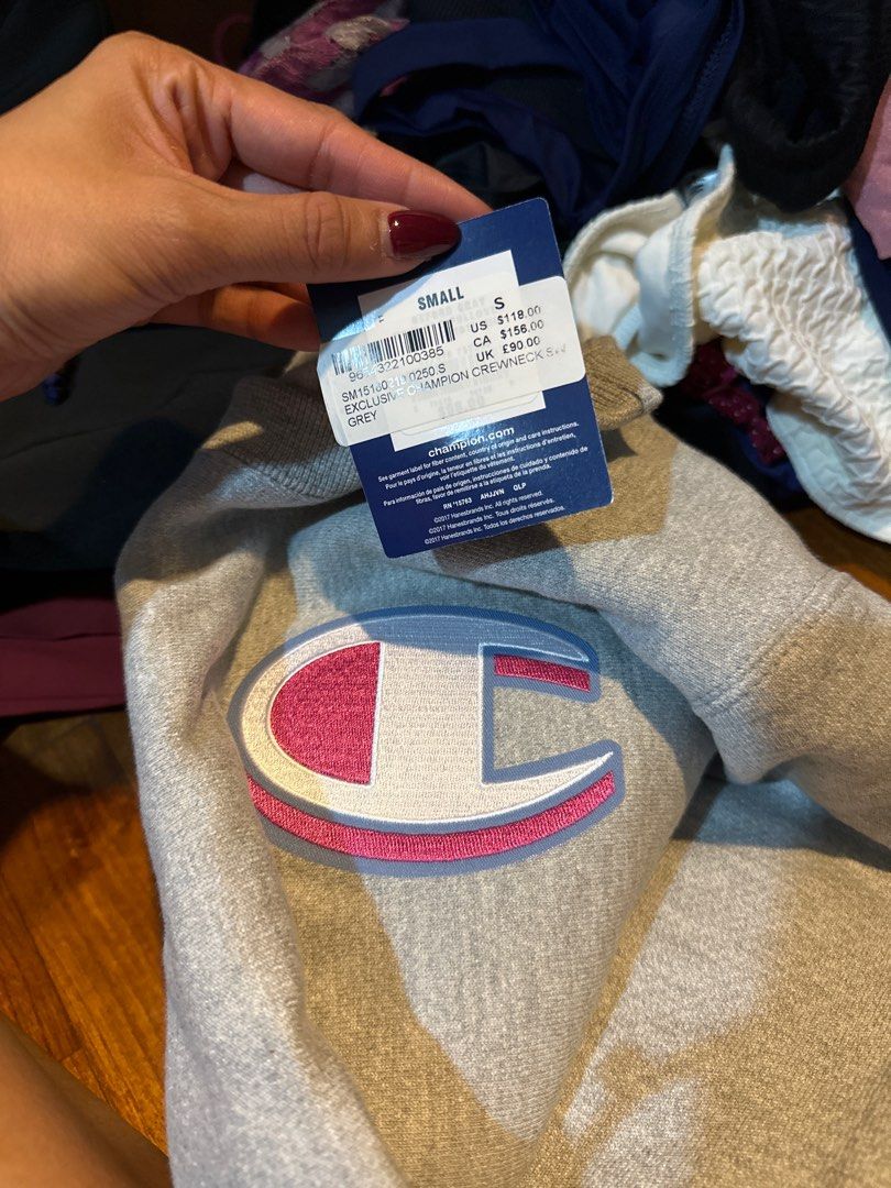 Champion sweater fake top vs real que es