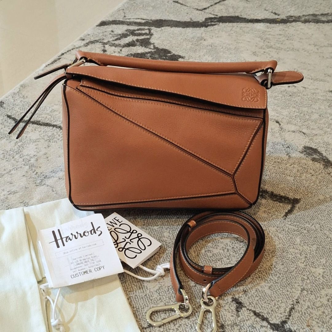 Puzzle small bag tan clearance