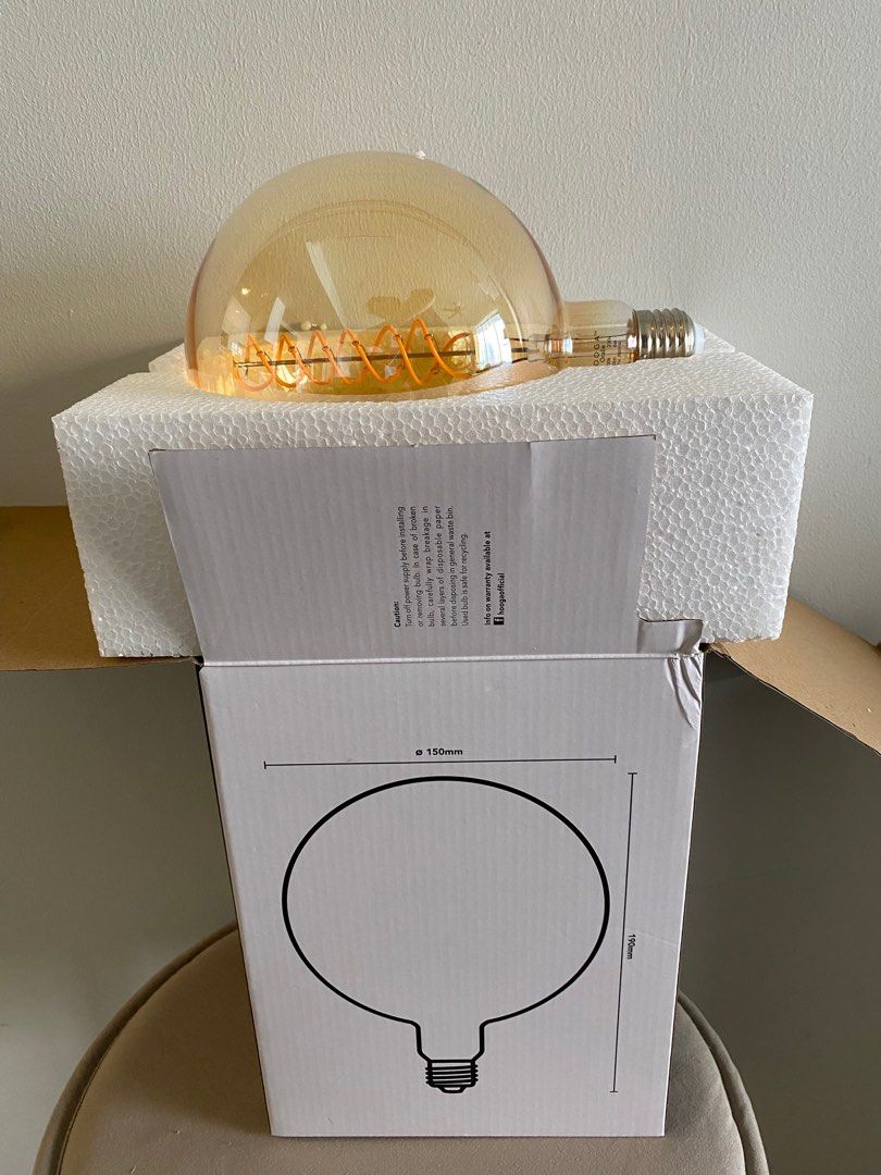 Bulb HOOGA Oralie LED, Furniture & Home Living, Lighting & Fans