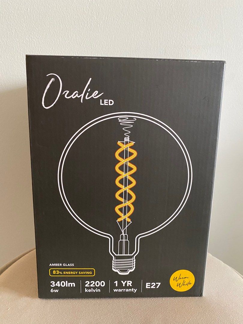 Bulb HOOGA Oralie LED, Furniture & Home Living, Lighting & Fans