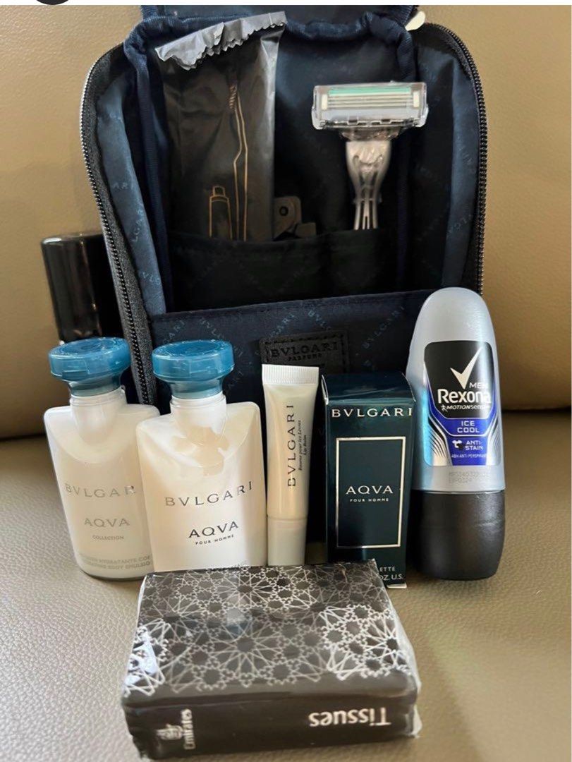 Bvlgari Emirates Business Class Amenity Kit sealed and unopened