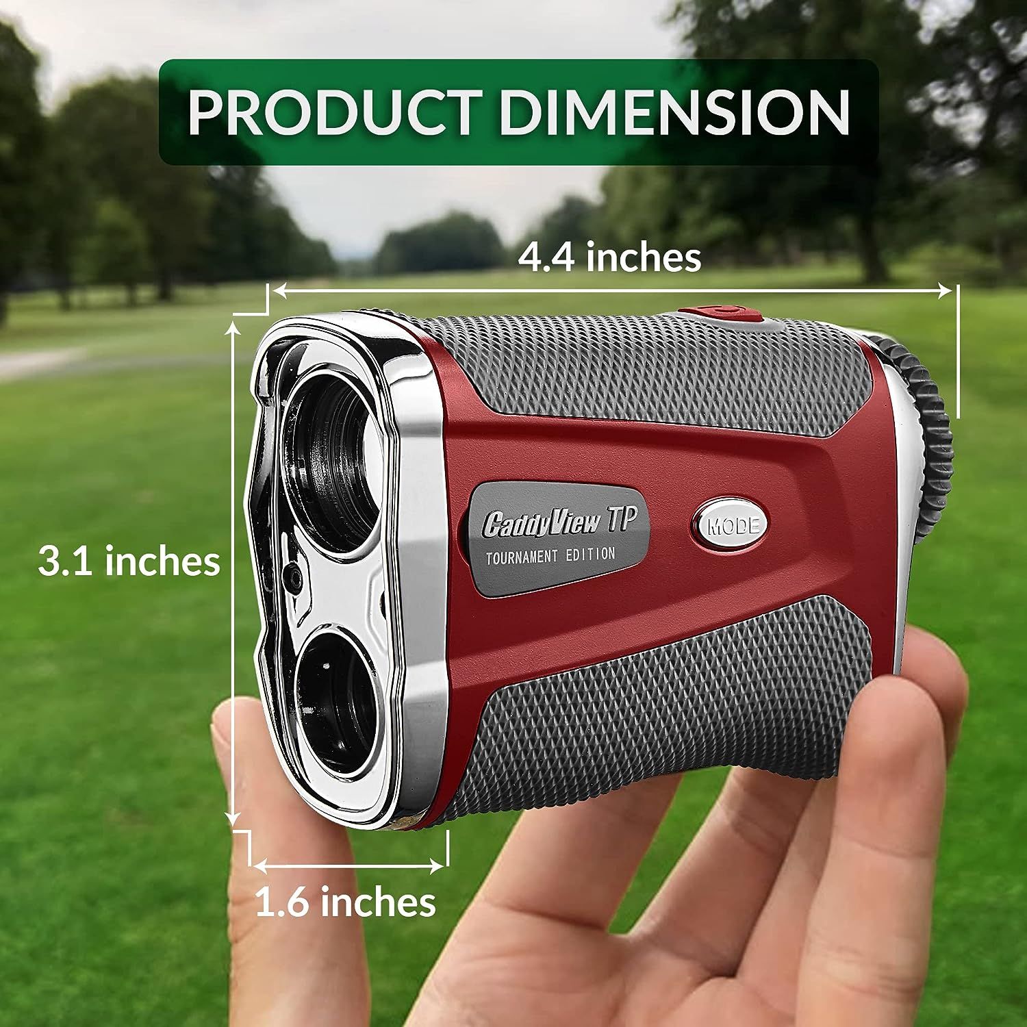 Caddytek Tour Professional Golf Laser Rangefinder with OLED Display