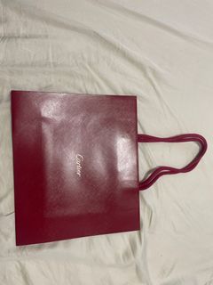 Brand new authentic CARTIER Gift Bag, CARTIER Paper Carrier - 10 x 8.5 -  just obtained, Luxury, Bags & Wallets on Carousell