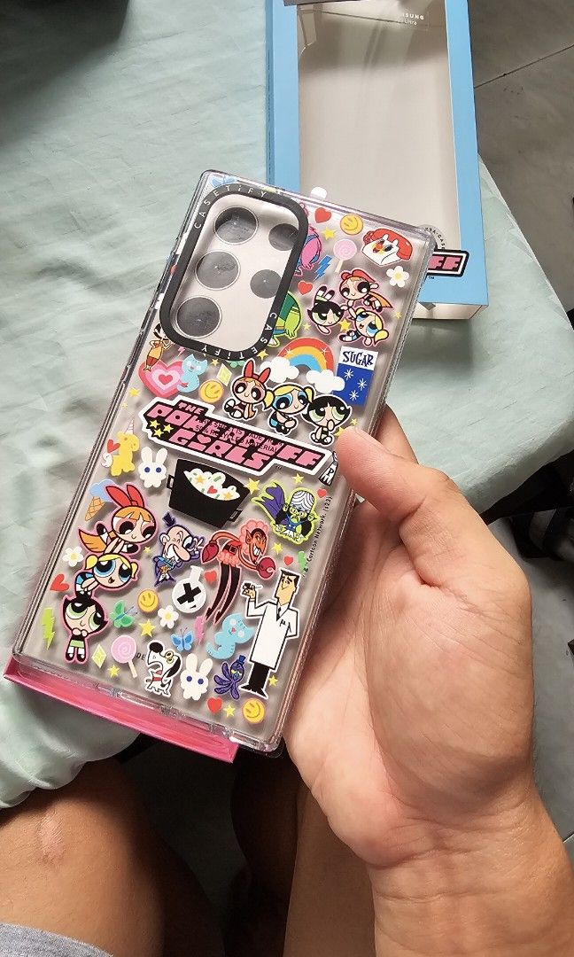 Casetify Galaxy S23 Ultra PowerPuff Girls Clear Case, Mobile Phones