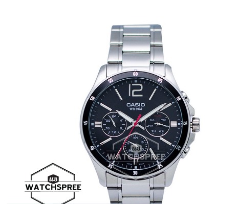 Casio mtp 1374 stainless steel back cheap
