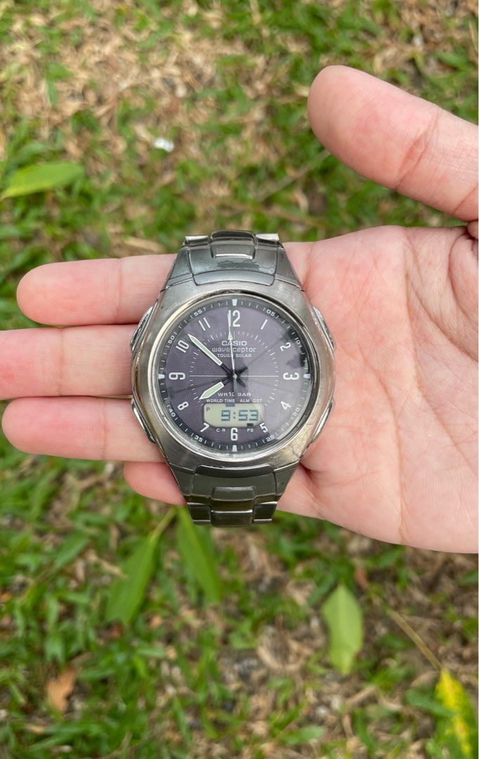 Casio wave ceptor best sale titanium