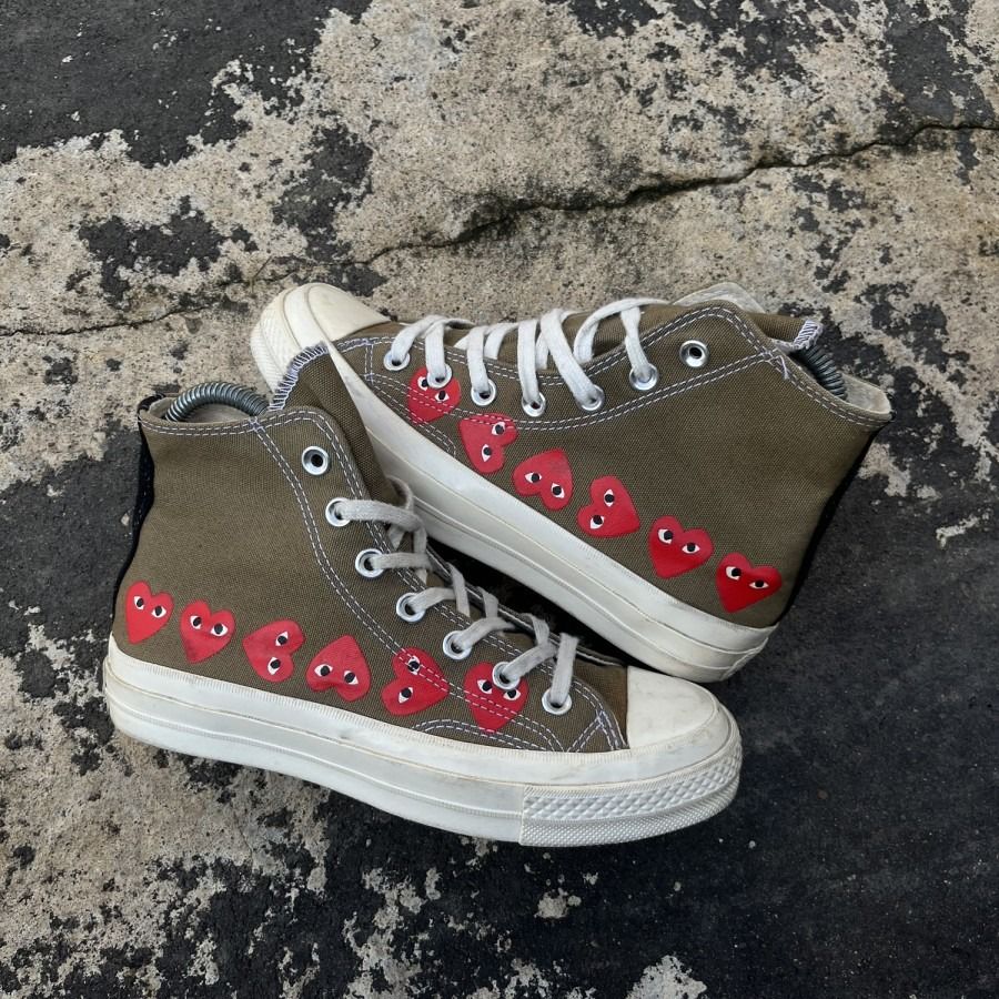 CDG Play Converse High 70s Original Authentic 100 Sneakers Shoes
