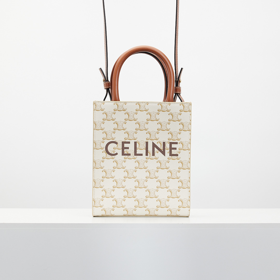 Celine mini 白琴譜包, 名牌精品, 精品包與皮夾在旋轉拍賣