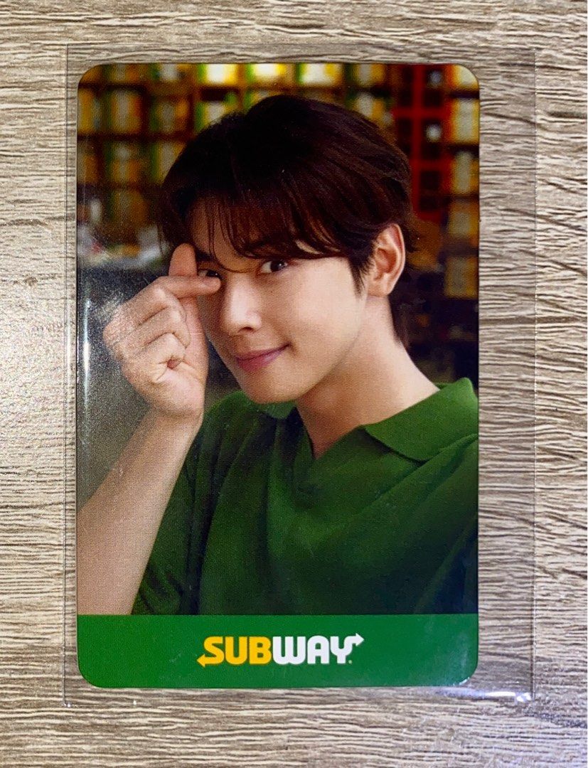CHA EUN-WOO Photocard x Subway, Hobbies & Toys, Memorabilia ...