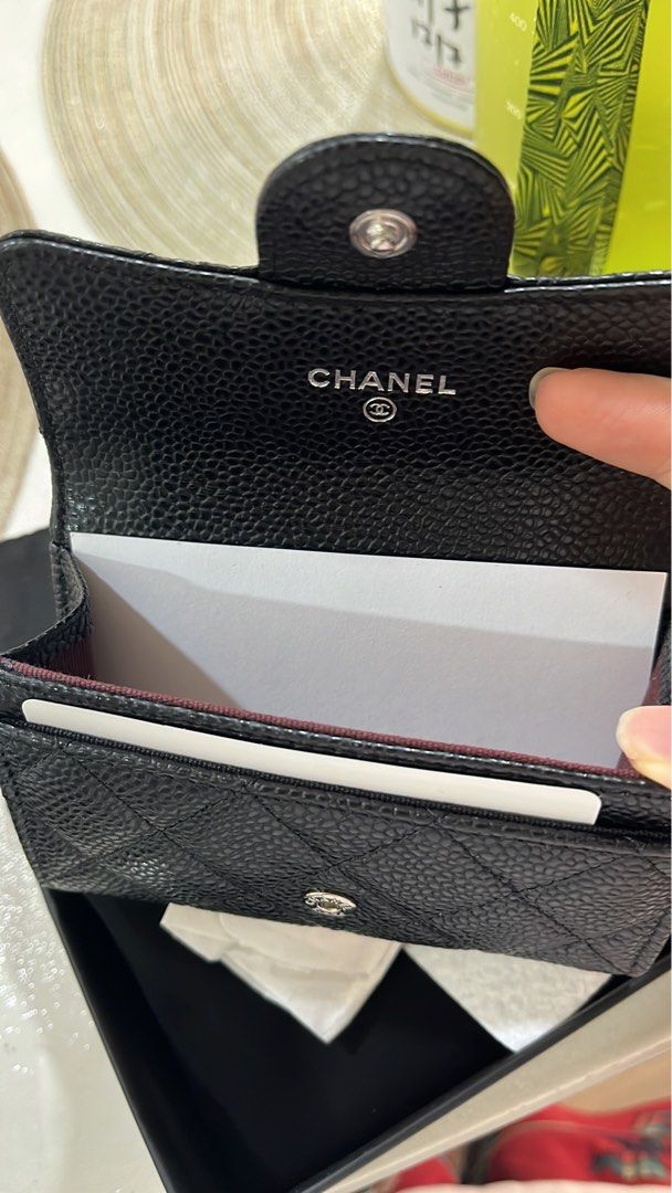 Chanel Cf card holder, Luxury, Bags & Wallets on Carousell